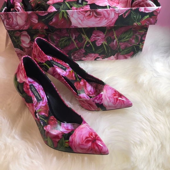 【sold】New Authentic Dolce&Gabbana Floral Pumps - Picture 6 of 8